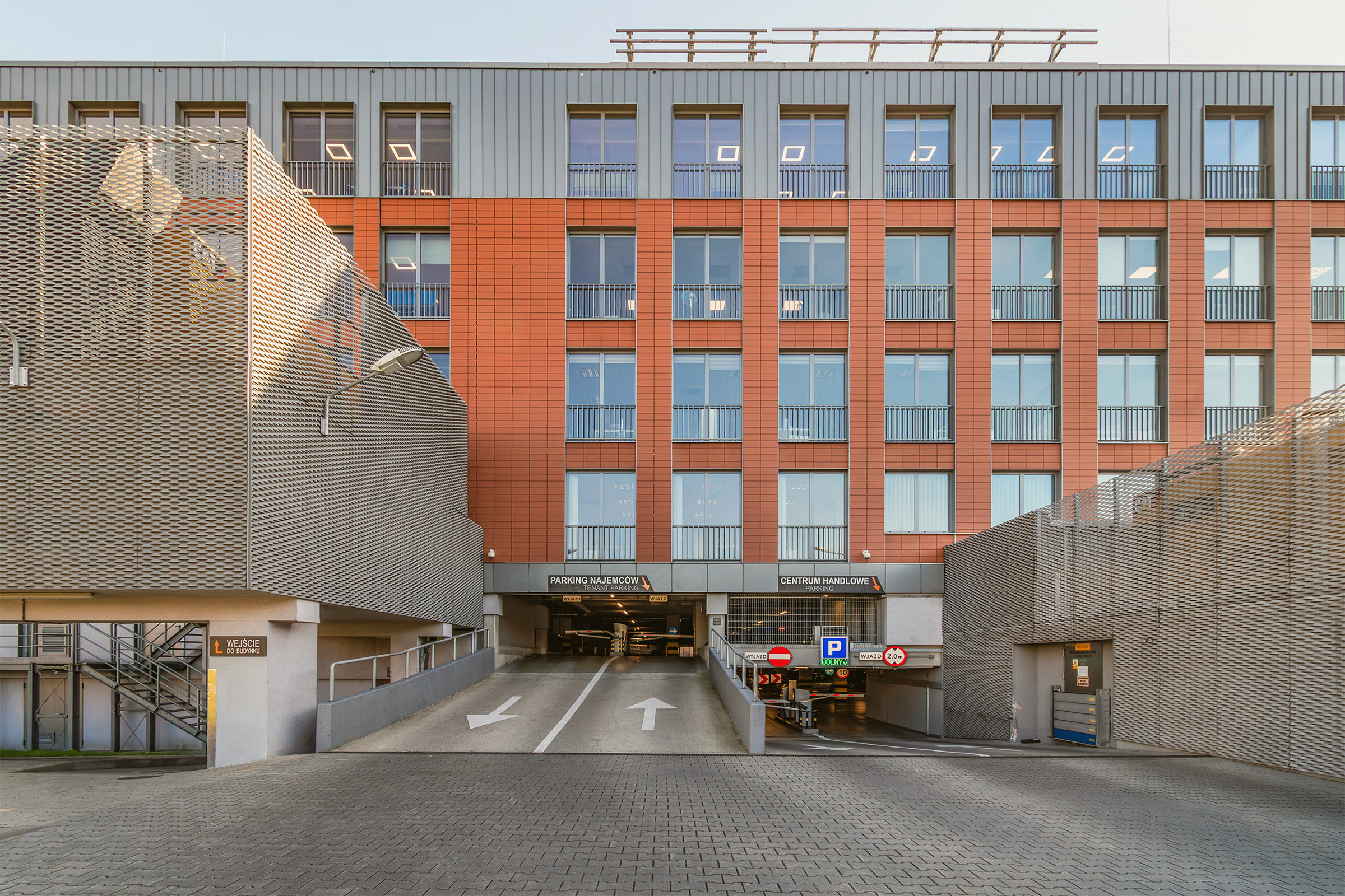 Parking entrance